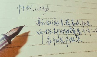 钢笔字行楷练字技巧 钢笔书法新手