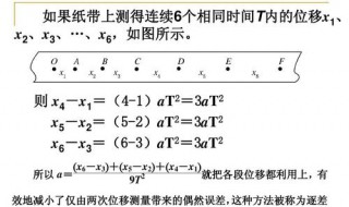 逐差法公式 逐差法计算公式