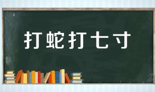 打蛇打七寸的七寸是指 打蛇打七寸成语典故