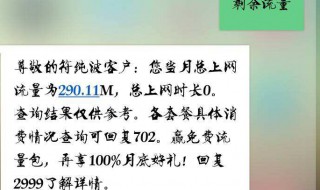 10001怎么查流量 中国电信如何查询剩余流量