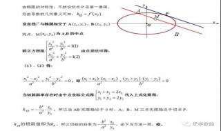 如何求椭圆的切线方程 椭圆的切线方程求法