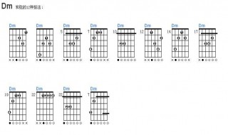 dm和弦按法 有什么需要注意
