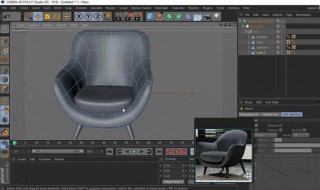 c4d简单模型教程 c4d沙发建模教程