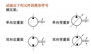 液压元件符号名称 详细名称记下来