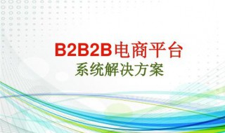 综合类2b电商是什么 2B类电商是什么意思