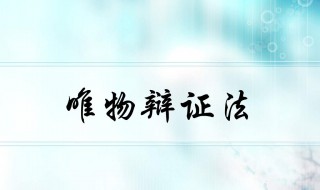 唯物辩证法的根本方法 该方法有什么特点