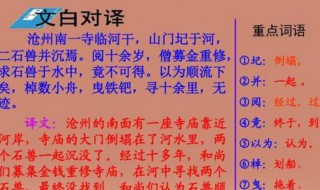 河中石兽课文原文 河中石兽课文原文及译文