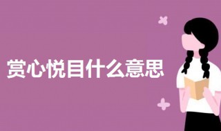 赏心悦目什么意思 赏心悦目成语解释