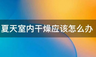 夏天室内干燥应该怎么办 夏天室内干燥应有什么办法