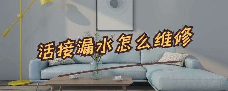 活接漏水怎么维修