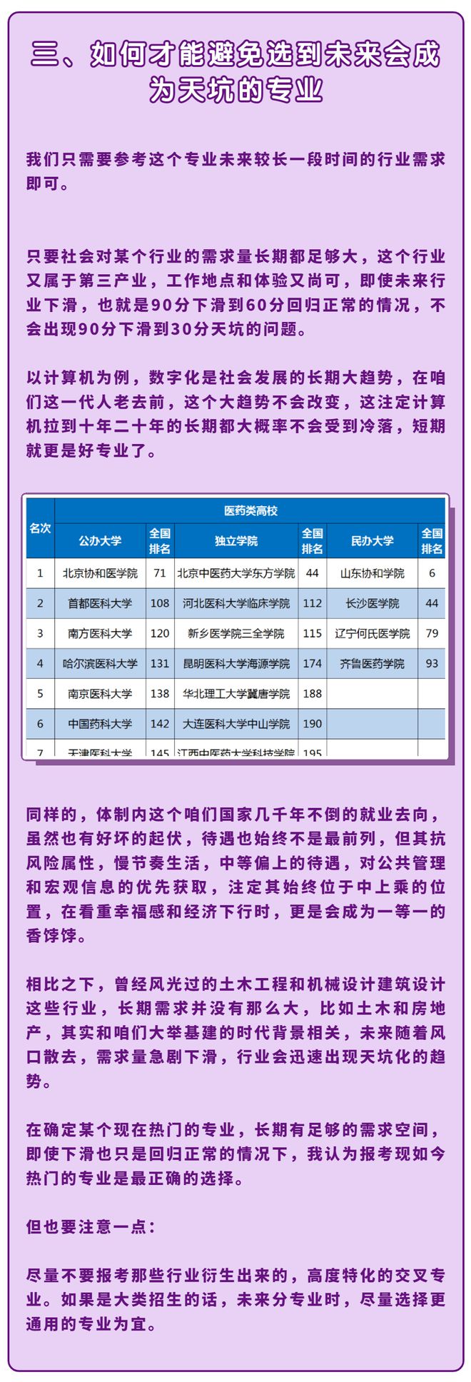 怎样正确的选择大学专业？