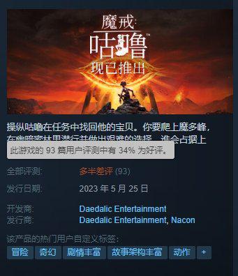 《魔戒咕噜》Steam多半差评 首日仍有800人在线受苦