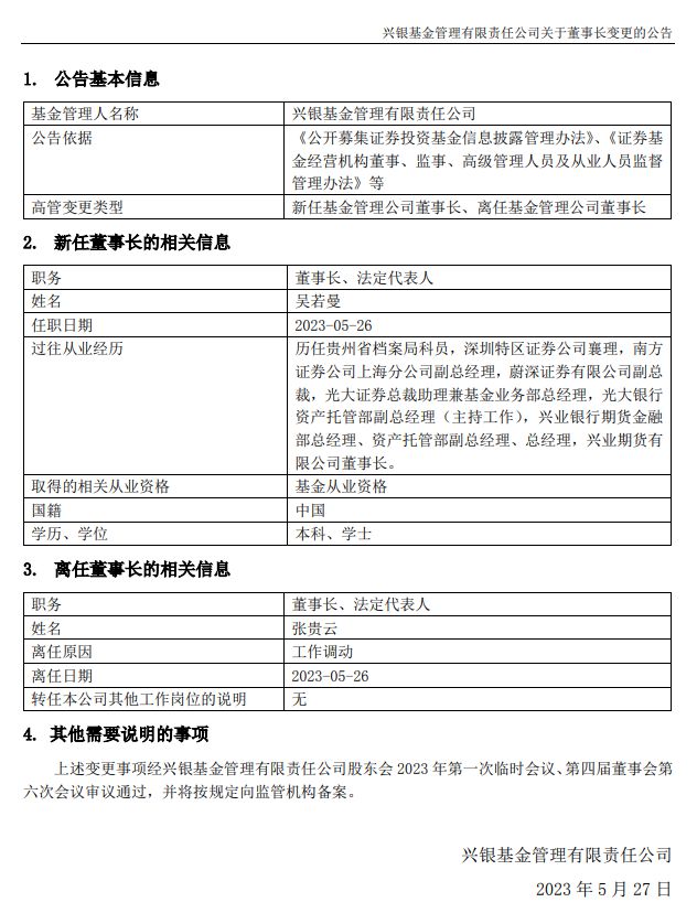 基金业高管变动频频，这家700亿公募迎来新掌门