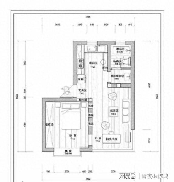 50平原木风极简一居室，收纳与颜值兼备，超爱书墙！