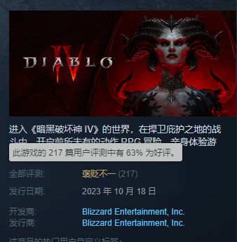 《暗黑4》Steam上线遇冷！在线人数还不到2000