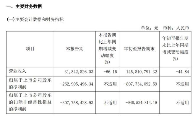 V观财报｜寒武纪：第三季度亏损2.63亿元