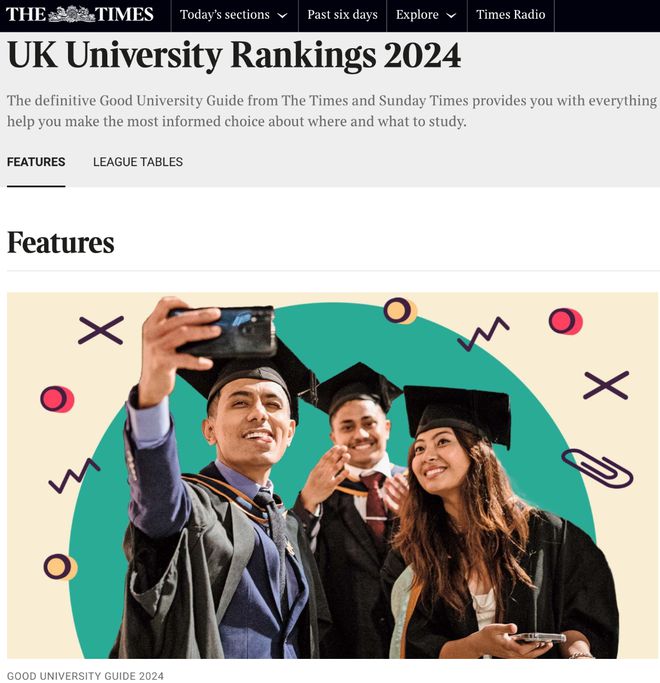 2024年度泰晤士报英国大学排名官宣！英国名校一定是世界名校吗？