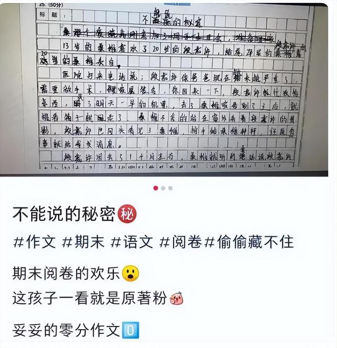 初中生作文《段嘉许和桑稚》，学生自我感觉良好，老师：零分