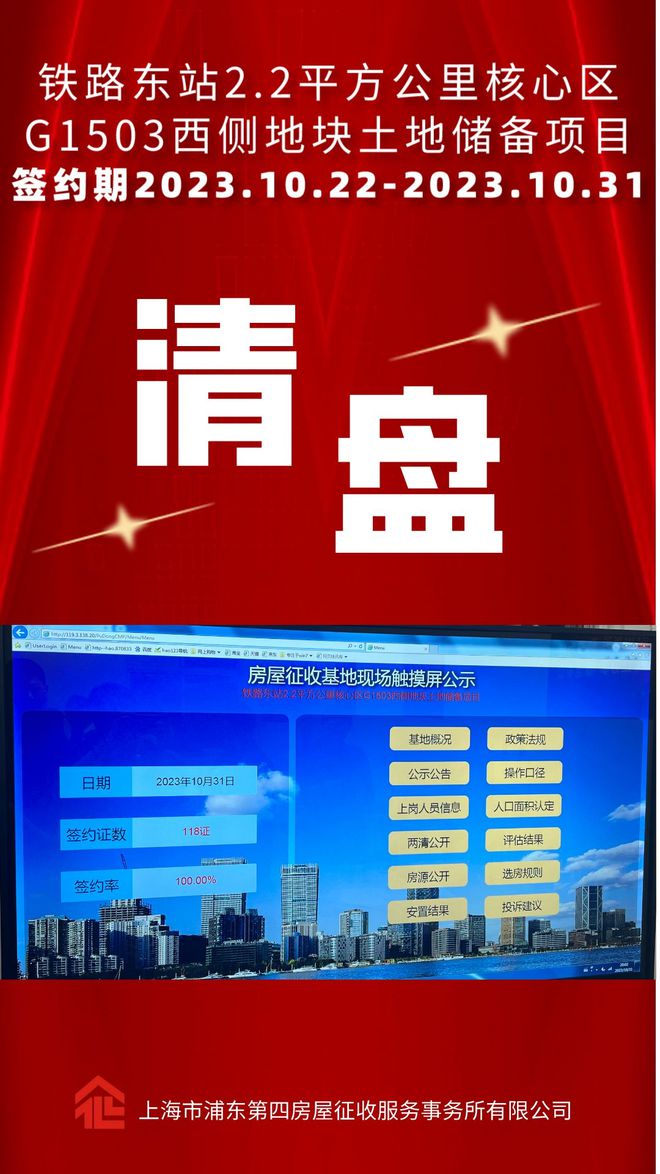 动迁签约清盘！上海东站2.2平方公里核心区G1503西侧地块！