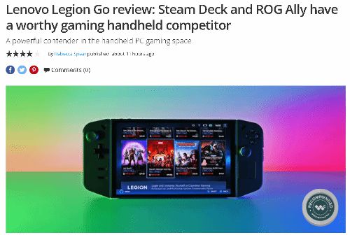 外媒评拯救者掌机：Steam掌机/ROG ALLY的一大强敌