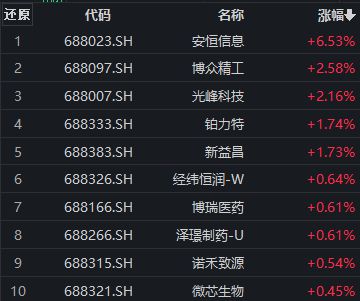 科创100指数早盘走低，安恒信息涨超6%，科创100ETF(588190)盘中溢价丨ETF观察