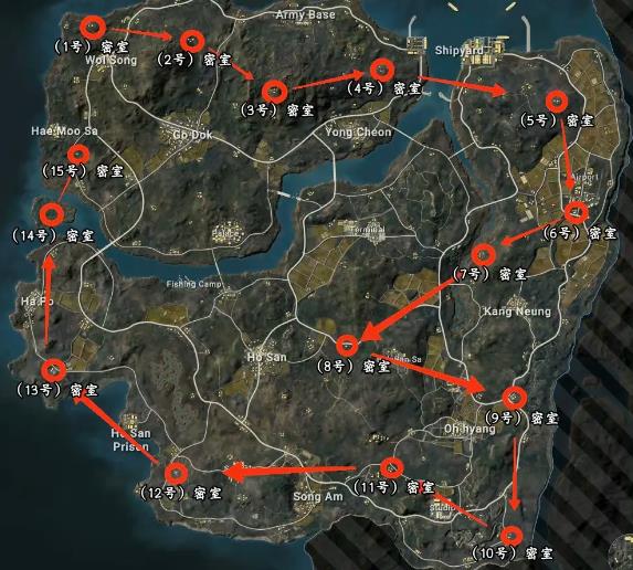 pubg泰戈神秘钥匙密室分布-pubg泰戈神秘钥匙密室分布介绍