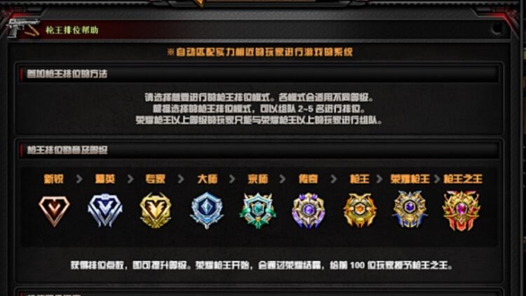 cf段位等级划分-cf段位等级划分介绍