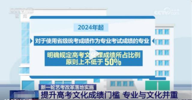 新一轮艺考改革落地，文化课占比大幅提升，“弯道超车”已无可能