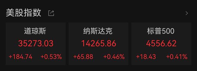 美股收高：道指涨0.53%，航空股普涨