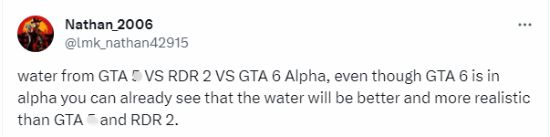 《GTA6》水面效果对比前作：观感提升 进步明显