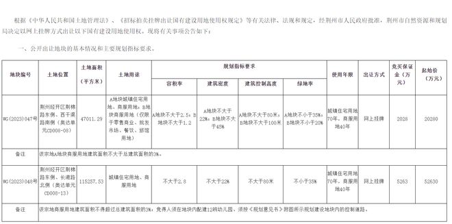 荆州荆棉地块将拍卖，会有大型商业综合体吗？