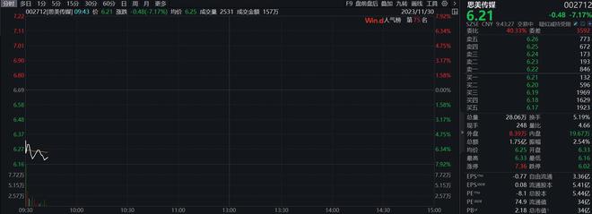 思美传媒股价大跌，因涉嫌信披违规被证监会立案