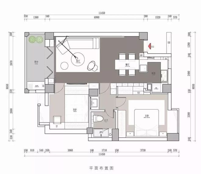 小户型多空间肯定乱？这套72㎡极简风，浅色很高级！