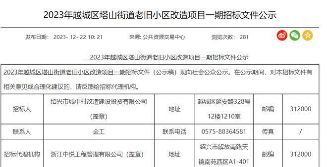 估算投资8952万元！绍兴大批老小区即将改造