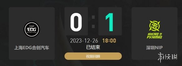 lol2023德杯12月26日18点-lol小组赛EDG vs NIP视频介绍